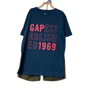 NWT Big Boys GAP two piece Short Set SZ 10/12